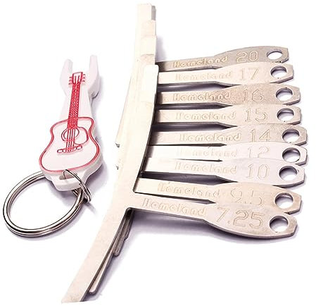 Toddmomy 9piezas Herramientas Cuidado Guitarra Medidores De Radio Para Diapasón Puente De Guitarra Medidores De Radio Para Luthier Metal Uso Talleres De Reparación De Instrumentos Musicales