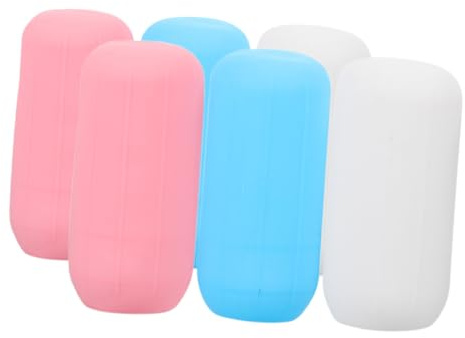 Hemobllo Custodie per Contenitori da Viaggio in Silicone Elastico 6 Pezzi 22cm Antiperdita Copribottiglie da Viaggio Multiuso per Flaconi Shampoo Lozione Cura Personale