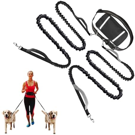 Celuicion Hund Zugseil,Laufleine Mit Praktischer Hüfttasche | Sicherheitsgurt Für Jogging Outdoor-Aktivitäten Und Bewegung Unterwegs