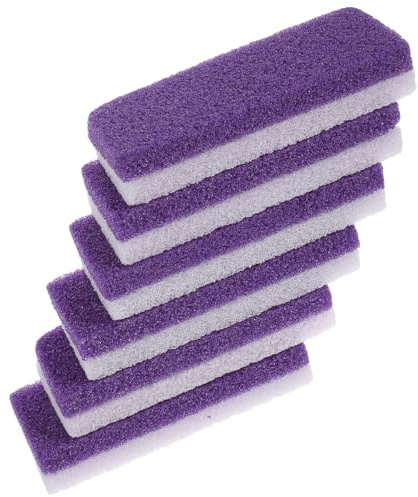Homoyoyo Piedra Pómez para Exfoliar Pies Púrpura 6piezas Ligera Pu para Remover Callos y Durezas Herramienta Práctica para Cuidado Pies