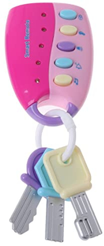 Lawnrden Fashion Music Smart Remote Car Key Toy Baby Toy Smart Remote Key Analog Car Sound Effect Control without Battery 1pc|