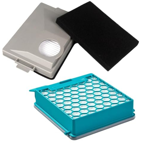 Violiica For Miele Vacuum Cleaner Carbon Filter For Blizzard CX1 and For Boost CX1 Series Including PowerLine Parquet Cat & Dog and Allergy Models Replacement for 11639240 SF-HY 60 11639250 CX-FSF