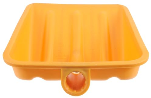 LALADEFIEE Pala da Neve in Plastica Gialla Resistente e Facile da Usare, Grande Dimensione per Rimozione Ghiaccio e Neve in Giardino