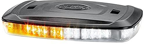 HELLA 2RL 014 566-421 LED-Warnleuchte - Micro Lightbar - 12/24V - gelb - Magnetbefestigung - Kabel: 2500mm - Anbau