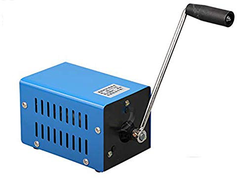 POOPFIY Générateur Portable à manivelle, USB Manuel Generators manivelle d'urgence Multifonction Haute Puissance 20W, Survie Camping extérieur Mobile Power Charging
