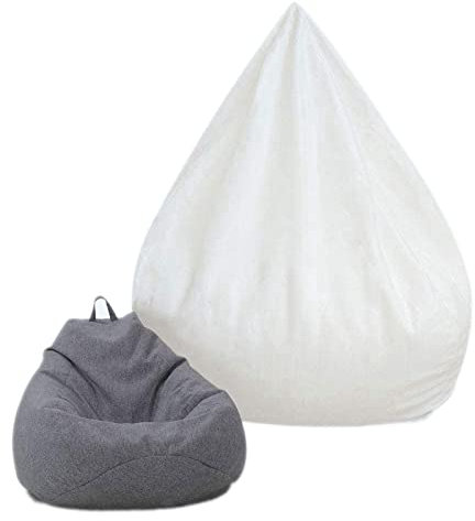 XIXIMAON Forro de Puff para Puf, Revestimiento Interior Evitando que Salgan los Frijoles para Bean Bag (M)