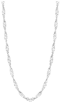 Sofia Milani - Damen Halskette 925 Silber - Singapur Kette - N0636