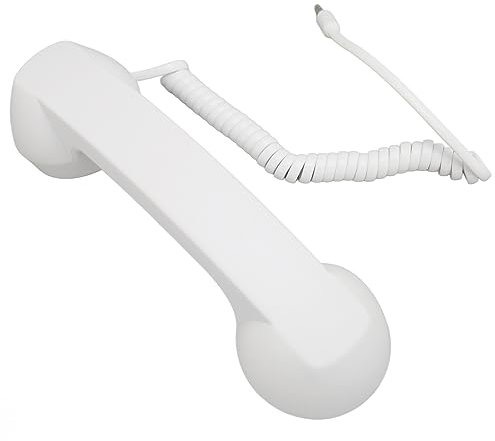 Cornetta Telefonica Cablata retrò Resistente Alle Radiazioni per Computer Smartphone, Spina da 3,5 Mm, Volume Regolabile con Cavo a Spirale da 9 Piedi, Eccellente qualità del