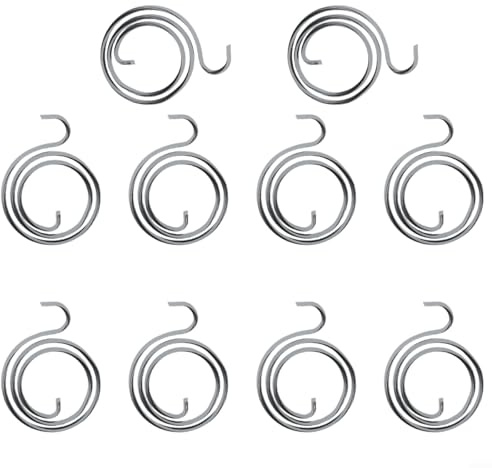 Gbtdoface Lot de 10 ressorts de poignée de porte, kit d'installation de serrure de porte, ressort de rechange pour poignée de porte, loquet de levier de porte, réparation interne de bobine 2,5 tours