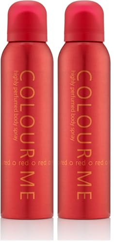Colour Me Red - Fragrance for Women - 150ml Body Spray, by Milton-Lloyd (Lot de 2)