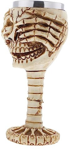 PRETYZOOM 4 Tazas De Café De Calavera De Halloween De Acero Inoxidable Y Resina Diseño Único Para Decoración.