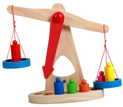 ifundom 1satz Kindern Lernspielzeugen Holzspielzeug Balance Scale Für Frühe Interaktive Eltern- Mädchen-aktivitäten Kognitive Entwicklungsspielzeug