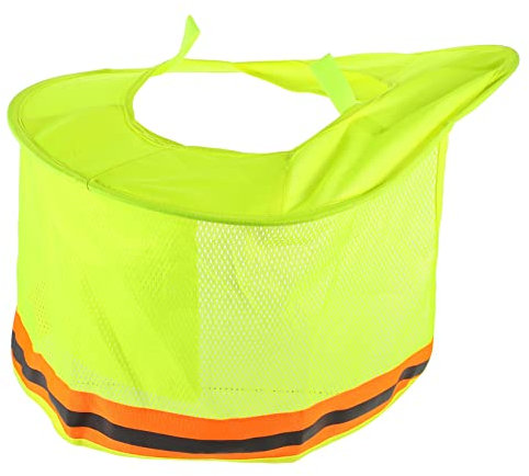 Uonlytech Sonnenschutz-Hut Aus Netzgewebe Mit Reflektierenden Streifen Für Schutzhelm Nackenschutz Vor Sonnenbrand Für Gartenarbeit Wandern Und Radfahren Einfach Zu Tragen Lagern