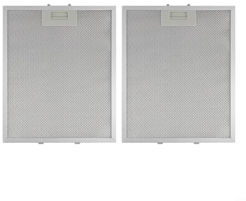 Honseadek Filtro de campana extractora de 280 x 350 x 9 mm, filtro de aluminio para grasa de metal, ventilación de escape de malla metálica, para rejillas de ventilación de campana extractora de