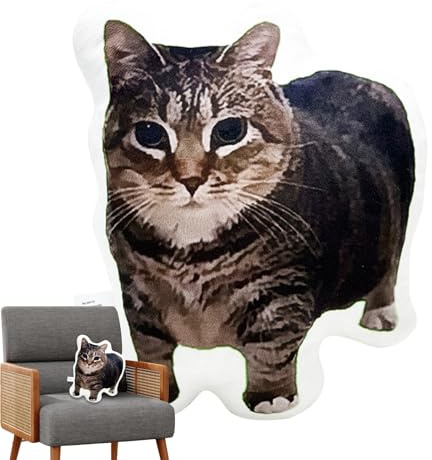 in peluche a forma di gatto, morbido e divertente, design ispirato ai meme di Internet, ideale per, divano, seggiolino auto, soggiorno, camera da