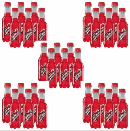 Sting Energy Drink, 250ml Bottles, Pack of 30, Red - Imported