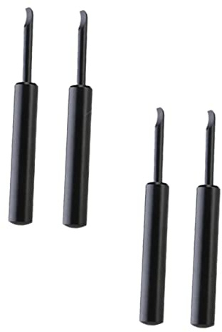 Metall Uhrenöffner Werkzeugset 4 Stück für Uhrmacher und Reparatur | Hebeltyp zum Öffnen des Rückdeckels, Tragbar, für Batteriewechsel, Schwarz, aus 4 Teilen
