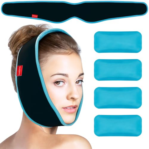 Comfytemp Poche de Glace de Dents Sagesse, 4 Packs de Gel Réutilisable