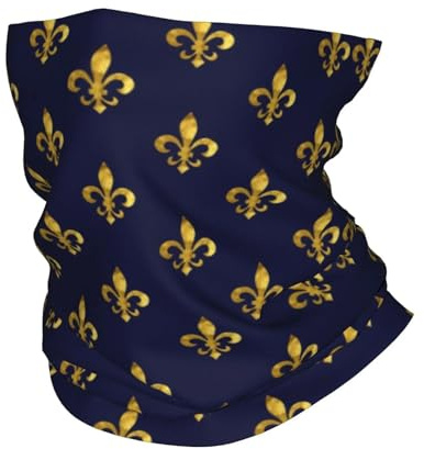 GTTDFASJ Bandanas Multifonctionnels De Luxe De Florence Royal Fleur De Lys Fleur De Lys France Bandana Cache-Cou De Ski Foulard Guêtre Symbole Antique Façade