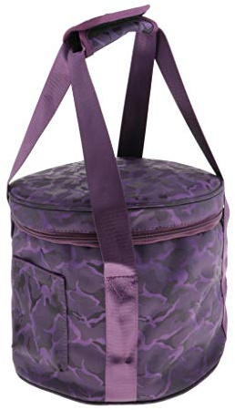 pistro Sac de Transport Violet pour Bol Chantant Cristal 12 pouces, Étui Rembourré avec Poignée et Poches- 12inch Violet 4#