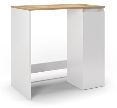 regalik Mobile Lavatrice con Vano Portaoggetti, 90 x 88 x 53 cm, Bianco
