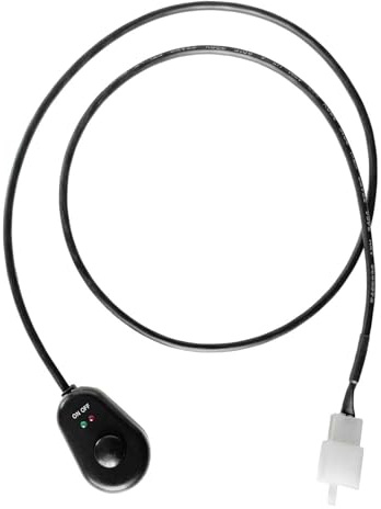 Steuerung für Fahrzeugbeleuchtung | 12V Ein-Aus Drucktaster | Mit Roter Und Grüner Led Anzeige Tropfenform Automatische Lichtabschaltung,Für Vorder- Und Rücklicht Nebelscheinwerfer Fahrzeug Marine Boo