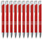 GIMEI® Metall Kugelschreiber 50 Stück | Premium Kugelschreiber Set Hochwertig, Kulli für einfaches & weiches Schreiben | Blauschreibender Kugelschreiber Rot als optischer Hingucker