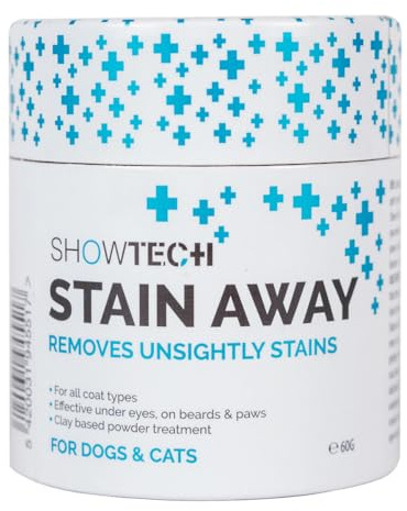 Show Tech+ Stain Away - Pet-Friendly Stain Remover: 60g - Eliminate Stains & Odours - Versatile & Effective - Keep Your Space Clean & Fresh - Grooming & Home Care Solution