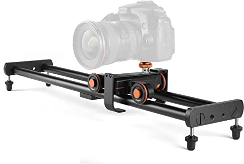 Akozon Camera Slider Dolly Car, Camera Video Track Dolly Car Motorized Electric Video Slider Dolly For Smart Phone Camera