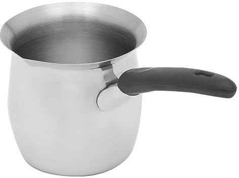 Home Basics 10 oz. Stainless Steel Mini Butter Melting Pot with Pour Spout