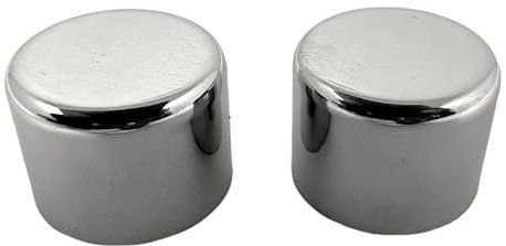 EVOGES Bright Polished Chrome Spare Universal Dimmer Knob, Pack of 2