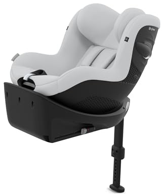 CYBEX Gold Kinder-Autositz Sirona Gi i-Size Comfort inkl. Base, Ab ca. 3 Monaten bis 4 Jahre (Ab Geburt mit Neugeboreneneinlage), Max. 20 kg, 61 - 105 cm (Ab 40 cm mit Neugeboreneneinlage), Fog Grey