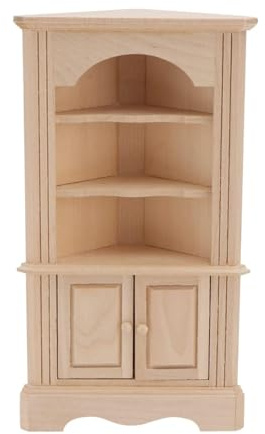 Mobili piccoli - Funzione interattiva funzionale, arredamento modello di armadio per scrivania, espositore di ornamenti da collezione statue fatte a mano, per la casa delle bambole