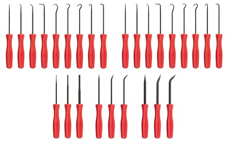 TEKTON Pick, Hook, Probe, and Mini Pry Bar Set (27-Piece) | LVR10006 | Made in USA