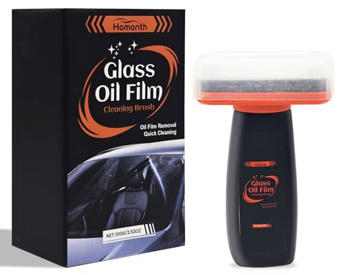 Vetro emulsione,Windshield Cleaner,Pulitore Vetri Auto,Detergente Vetri,Liquido Tergicristalli Auto,Oil Film Brush,Handheld Glass Oil Film Remover,100g