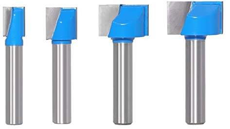 4/5 Stück 8 mm Reinigung Boden Gravur Bit Vollhartmetall-Fräser 10,15,22,30 Durchmesser CNC-Fräser Schaftfräser for Holz(4PCS)