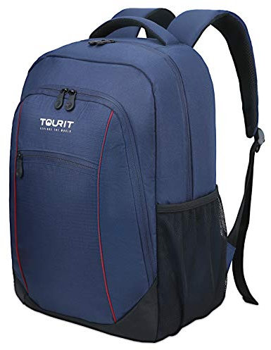 TOURIT kühlrucksack 22L Wasserdichter Isolierter Thermo Rucksack für Picknick, BBQs, Camping, Ausflügen, Einkaufen Blau