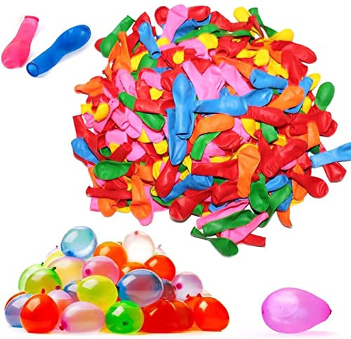 1000 Ballon D'eau Ballons de Bombes à Eau Colorés pour la Fete en Plein air, Jouets du Jardin et de la Plage Idéal Pour La Fête De La Piscine D'été