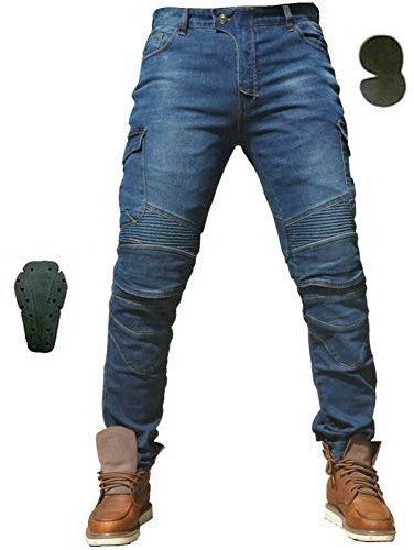 Motorradhose Camouflage Jeans Freizeit Motorrad Motorrad Herren Offroad Outdoor Hose Mit Schutzausrüstung Knieschützer Biker Jeans Bequem