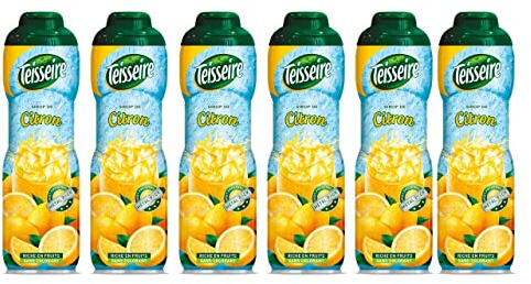 Pack de 6 sirops de citron Teisseire 60cl
