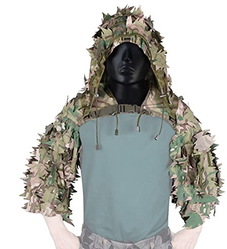 Krähenjagd Tarnung, 3D Sniper Cloak Tactical Poncho Camo Jagdbekleidung Camouflage Sniper Softair Tarnüberwurf Fotografie Jagd, Scharfschützen, CS,3D-Blattanzug-Basis