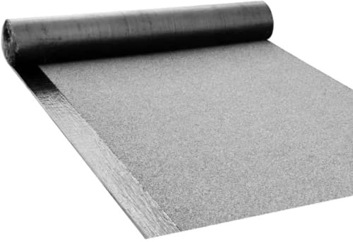 DSTOCK60 - Bardeau en rouleau Feutre de toiture 5m - Fibre de verre pour toiture en feutre - Gris Anthracite - jardin, abri de jardin - Livraison Gratuite