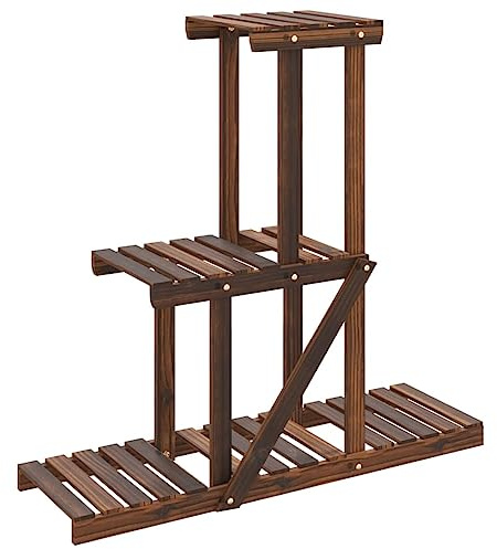 vidaXL Portafiori 81x25x75,5 cm in Legno Massello di Abete