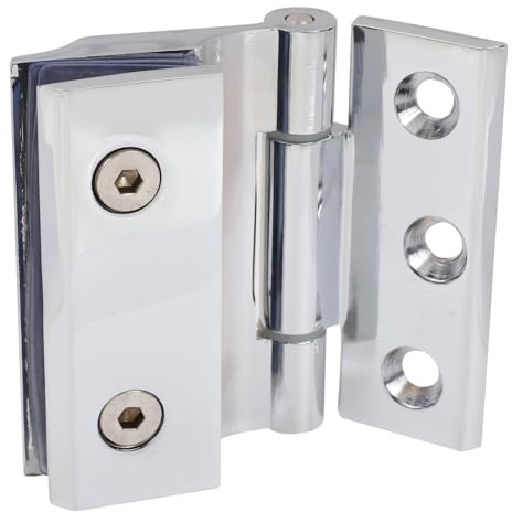 UKCOCO 1 Satz Türclip Für Badezimmer Ersatzteile Für Duschscharniere Klappscharnier Tor Scharnier Scharniere Für Duschtüren Aus Glas Scharnier Für Dusche Saunatür Zinklegierung Vitrine