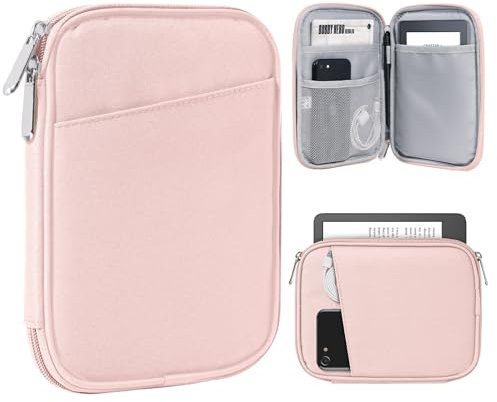 TiMOVO 6-7 Zoll Tablet-Hülle für den neuen Kindle Paperwhite und Kindle Colorsoft Signature Edition, Schutzhülle mit Tasche für Kindle E-Reader/Kindle Oasis, Rosa