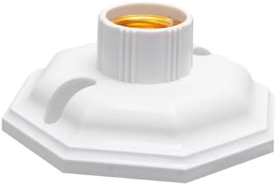 OSALADI 4 Stück leichte Basis E Lampenfassung Achteckiger Lampensockel Adapter für Glühbirnen Lampenfassung e27 Adapter für Lampenhalter e27 lichtbasis Weihnachten Base Steckdose
