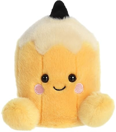 Aurora Adorable Palm Pals Tike Pencil Stuffed Animal - Pocket-Sized Play - Collectable Fun - Yellow 5 Inches