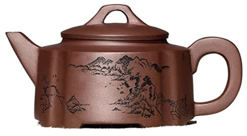 Tetera Marroqui Tetera De Arcilla Morada De 240Ml, Tetera Cuadrada, Tetera Vintage Tetera Turca