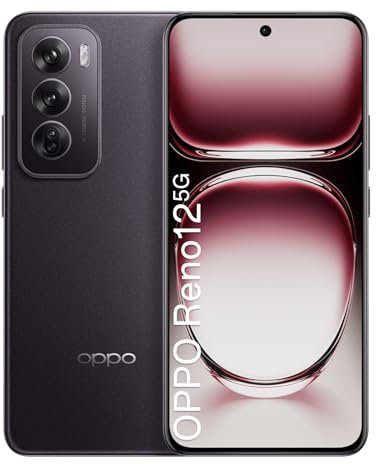OPPO Reno12 5G 12+256GB, Unlocked Android Smartphone AI, Telefono SUPERVOOC 80W, Batteria 5000mAh, 120Hz 3D 6,7 AMOLED Schermo, Fotocamera AI 50+8+2MP, Dimensity 7300, Double SIM, NFC, Marrone