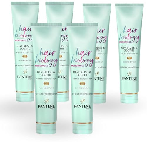 Sparset aus 6x Pflegespülung Pro-V, Vitamin B3 Haarspülung für dünner werdendes Haar, Hair Biologie, revitalisierend und beruhigend, Menopause, 960 ml